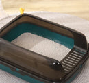 Cat Litter Box Design Semi-enclosed Sandbox Cat Tray Pet Toilet Prevent Splash Tray Goods For Kittens Litter Kitty Cat Bedpans