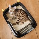 Cat Litter Box Design Semi-enclosed Sandbox Cat Tray Pet Toilet Prevent Splash Tray Goods For Kittens Litter Kitty Cat Bedpans