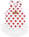 Love Heart Pattern Dog Girls Dresses for Small Dogs