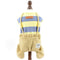 Pet Wide Striped Shirt Overalls Outfits Jumpsuit for Small Dogs Cats Boy Girl Puppy Sweater Vest with Pants Cute Yorkie Chihuahua Clothes