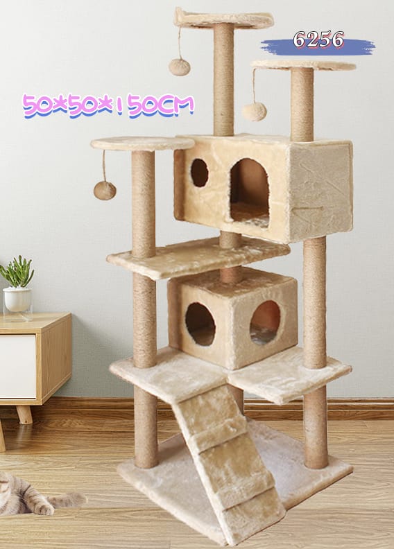 Cat Tower Scratching Posts, Hanging Toys for Kittens, Cats and Pets