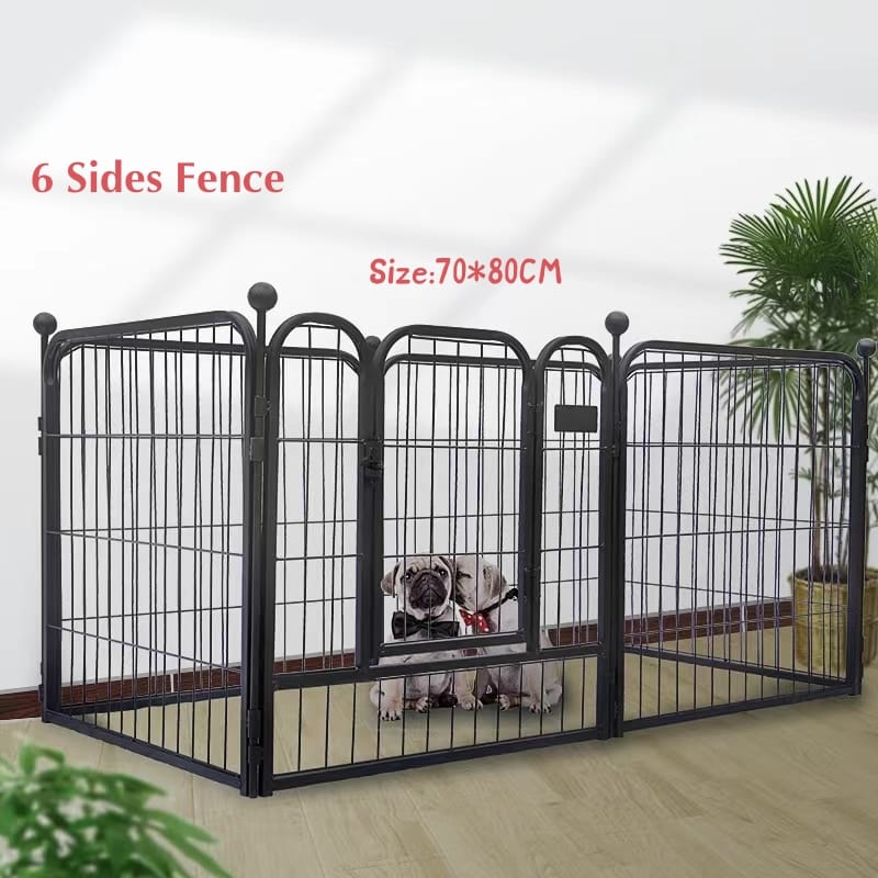 6-Panel Heavy Duty Dog Playpen Fence for Outdoor Indoor