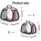 Pet Shoulder Bag Cat Carrier Outdoor Travel Breathable Handbag Puppy & Kitten Capsule Transparent Portable Shoulder Strap Bag