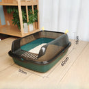 Cat Litter Box Design Semi-enclosed Sandbox Cat Tray Pet Toilet Prevent Splash Tray Goods For Kittens Litter Kitty Cat Bedpans