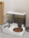 Pet Feeder and Water Dispensers Set, Automatic Cat Food Dispenser, Gravity Automatic for Cats and Small Dogs