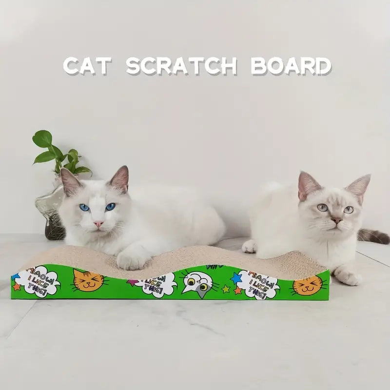 Double-Sided Cardboard Cat Scratcher - Reversible & Durable for Maximum Comfort & Entertainment!