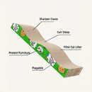 Double-Sided Cardboard Cat Scratcher - Reversible & Durable for Maximum Comfort & Entertainment!