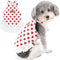 Love Heart Pattern Dog Girls Dresses for Small Dogs